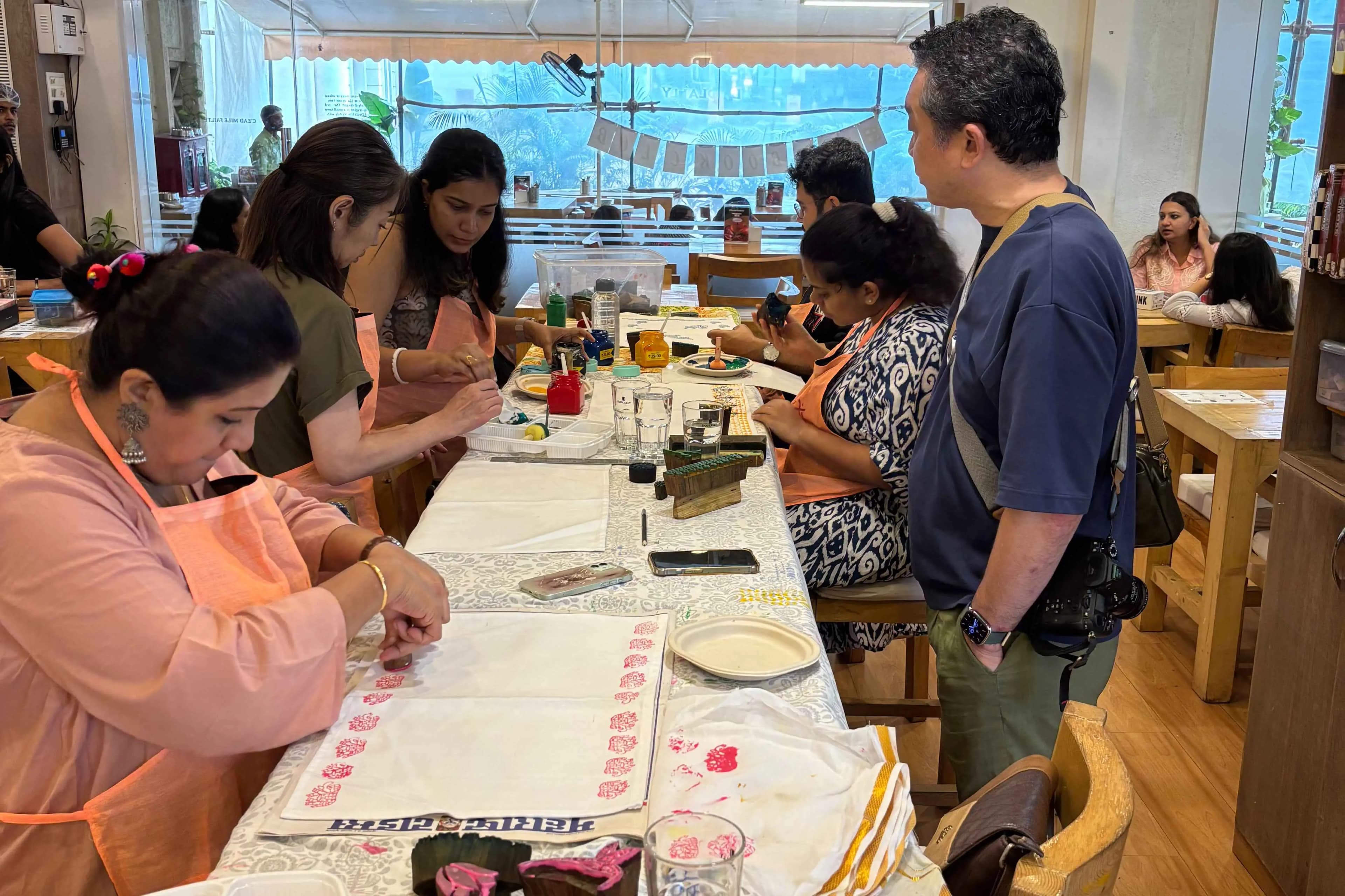 Winter Bloom Block Printing Workshop